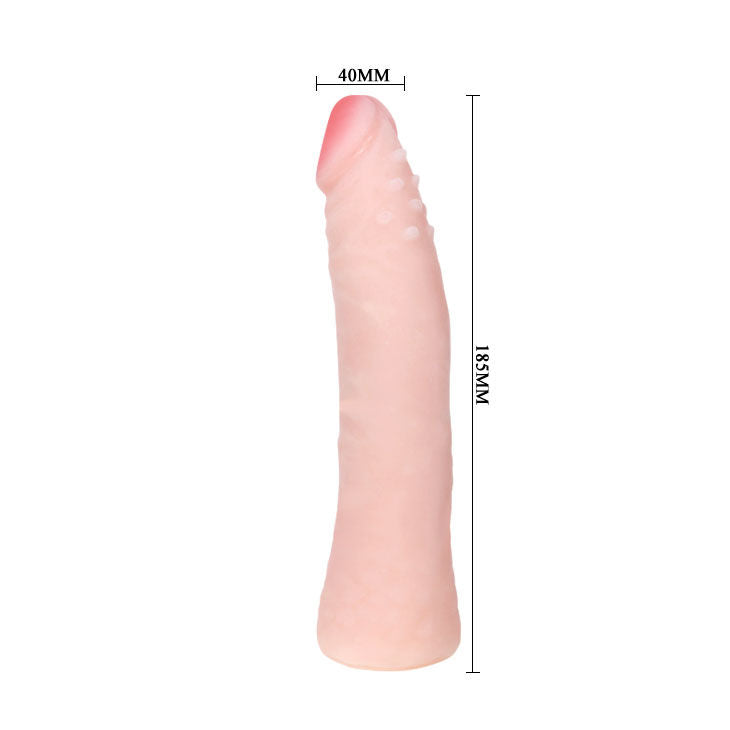 BAILE - REALISTISK HUDKÄNSLA SILIKONDILDO 19 CM SLUMPVIS LÅDFÄRG