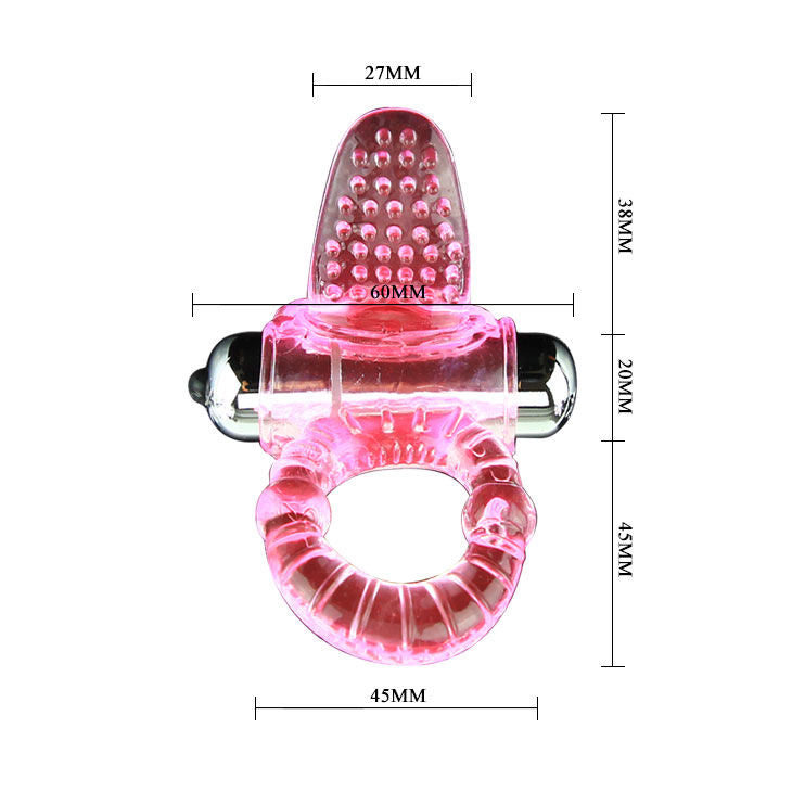 BAILE - SWEET ABS 10 RHYTHMS RING PINK VIBRATOR PENIS RING - Kink&Play