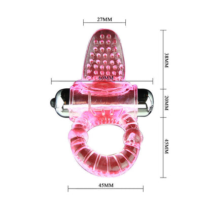 BAILE - SWEET ABS 10 RHYTHMS RING PINK VIBRATOR PENIS RING - Kink&Play