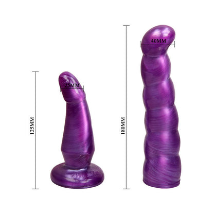 BAILE - LILAC FEMALE ANAL AND VAGINAL HARNESS GPOINT 17 CM - Kink&Play