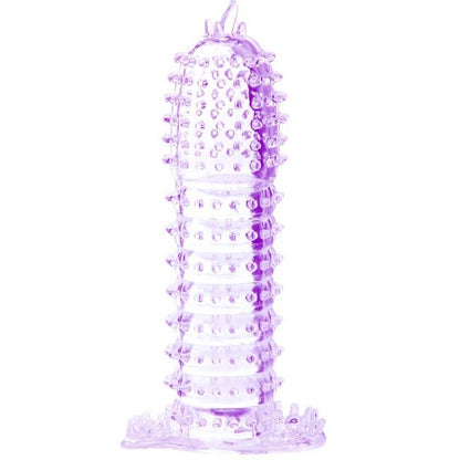 BAILE - PENIS SHEATH WITH STIMULATING POINTS PURPLE 14 CM - Kink&Play