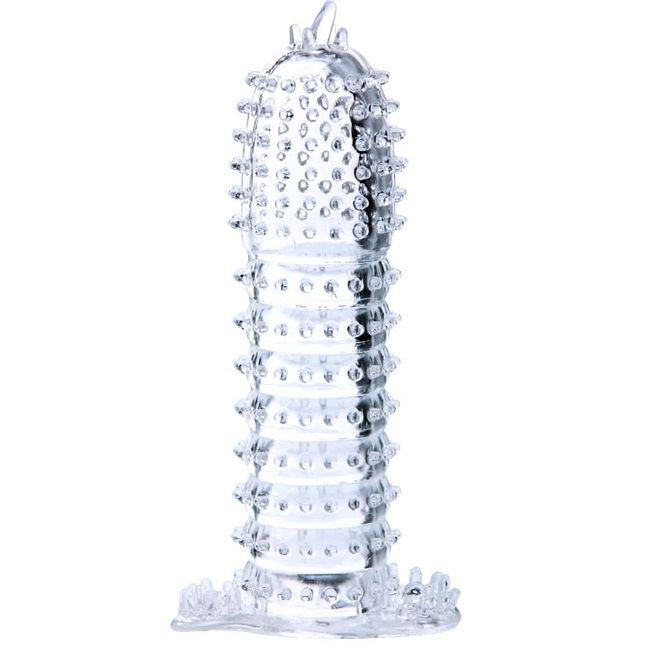 BAILE - PENIS SHEATH WITH TRANSPARENT STIMULATING POINTS 14 CM - Kink&Play