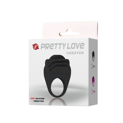 PRETTY LOVE - CHESTER BLACK VIBRATOR RING - Kink&Play