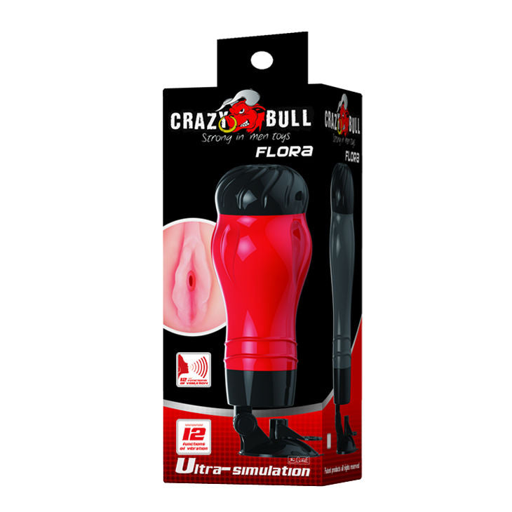 CRAZY BULL - FLORA VAGINA WITH VOICE MASTURBATOR BASE - Kink&Play