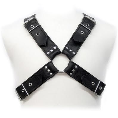 LEATHER BODY - BUCKLES HARNESS - Kink&Play