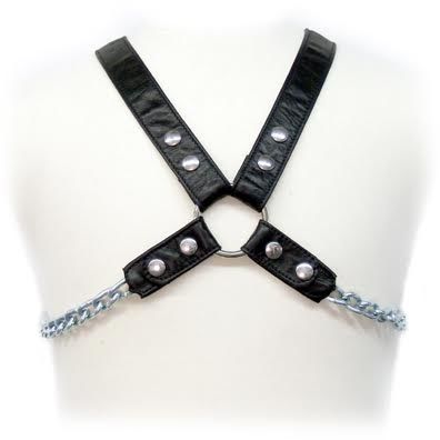 LEATHER BODY - CHAIN HARNESS II - Kink&Play