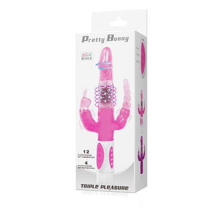 BAILE - PRETTY BUNNY TRIPLE VIBRATOR ROTATOR - Kink&Play