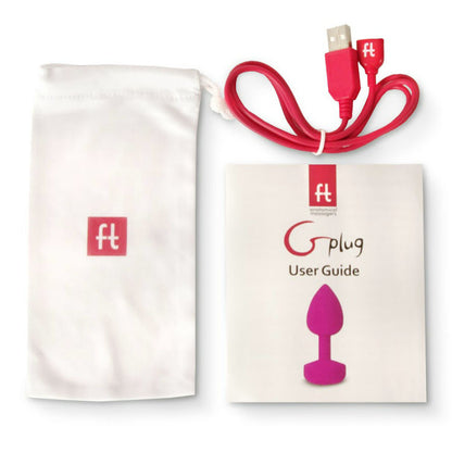 G-VIBE - FUNTOYS GPLUG ANAL RECHARGEABLE VIBRATOR SMALL NEON PINK 3CM - Kink&Play