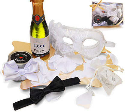 INEDIT - EROTIC KIT WHITE VENETIAN MASK - Kink&Play