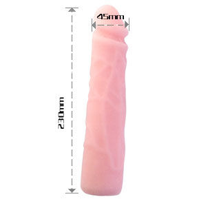 BAILE - REALISTIC SKIN TOUCH SILICONE DILDO 23 CM - Kink&Play