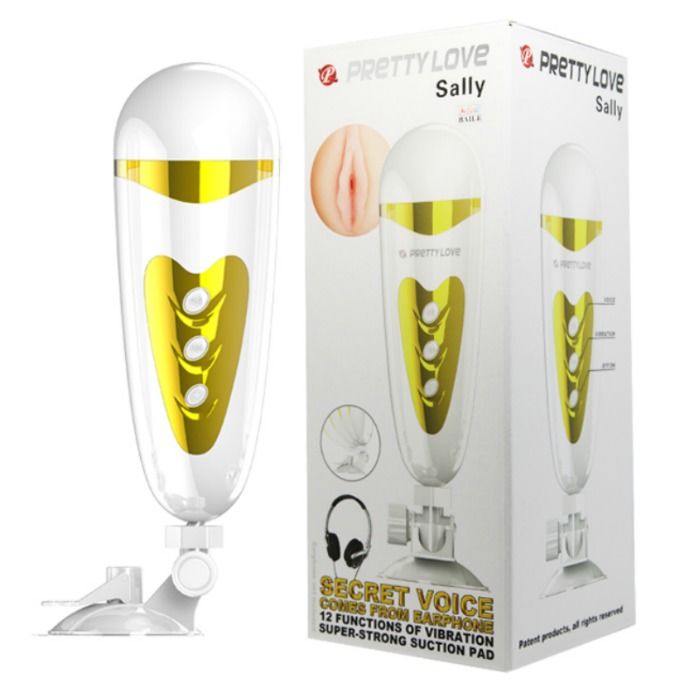 PRETTY LOVE - MALE MASTURBATOR WITH VIBRATION AND SOUND SALLY - Kink&Play