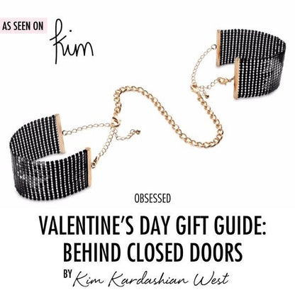 BIJOUX - DÉSIR MÉTALLIQUE BLACK METAL MESH HANDCUFFS - Kink&Play