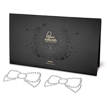 BIJOUX - MIMI BOW SILVER NIPPLE COVERS - Kink&Play