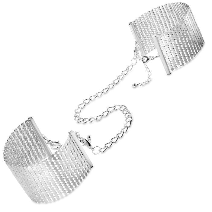 BIJOUX - DÉSIR MÉTALLIQUE SILVER METALLIC HANDCUFFS - Kink&Play