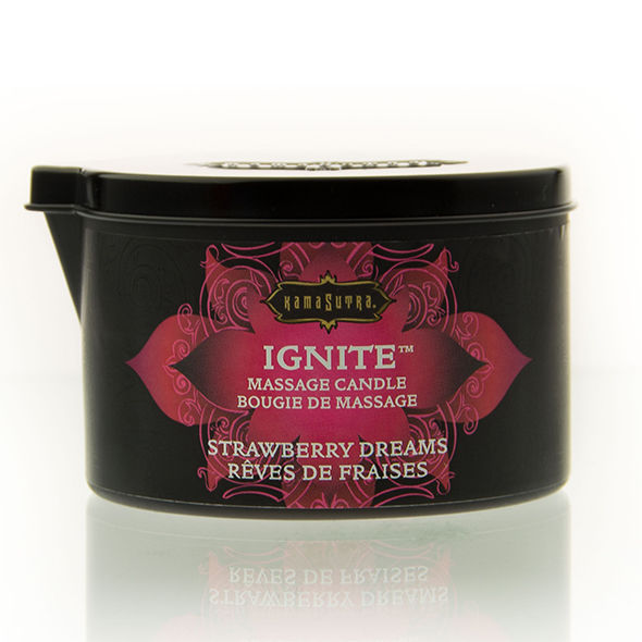KAMASUTRA - STRAWBERRY DREAMS MASSAGE CANDLE 170 GR - Kink&Play