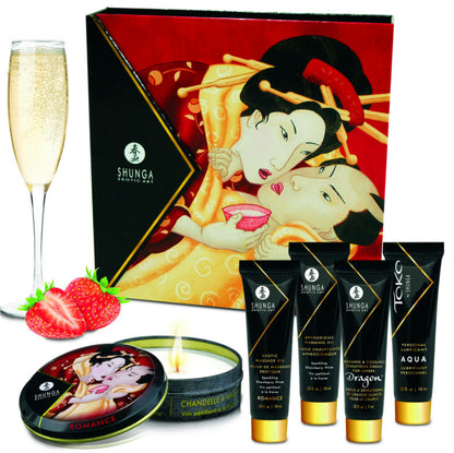 SHUNGA - SECRET GEISHA STRAWBERRIES AND CAVA KIT - Kink&Play