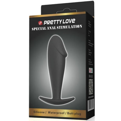 PRETTY LOVE – ANALPLUGG SILIKON PENISFORM SVART