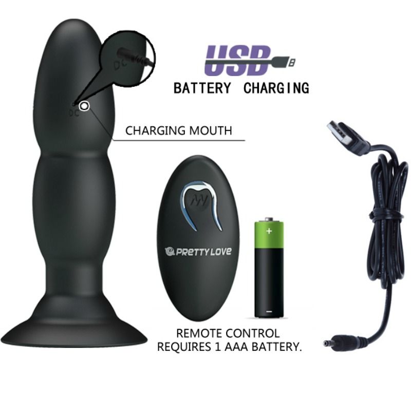 PRETTY LOVE - PLUGG-VIBRATOR OCH ROTATION MED FJÄRRKONTROLL