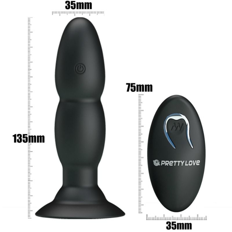 PRETTY LOVE - PLUGG-VIBRATOR OCH ROTATION MED FJÄRRKONTROLL