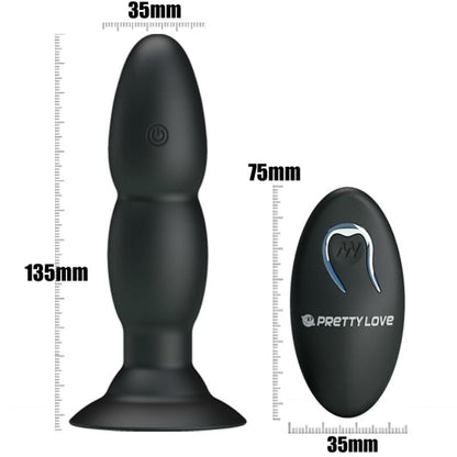 PRETTY LOVE - PLUGG-VIBRATOR OCH ROTATION MED FJÄRRKONTROLL