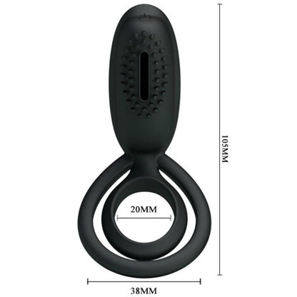 PRETTY LOVE - ESTHER VIBRATING RING WITH STIMULATOR - Kink&Play