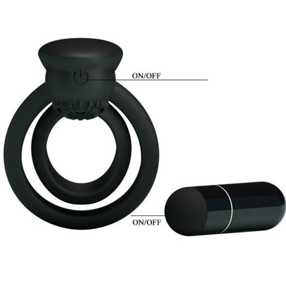PRETTY LOVE - ESTHER VIBRATING RING WITH STIMULATOR - Kink&Play