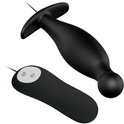 PRETTY LOVE - ANALPLUGG I SILIKON 12 VIBRATIONSLÄGEN SVART
