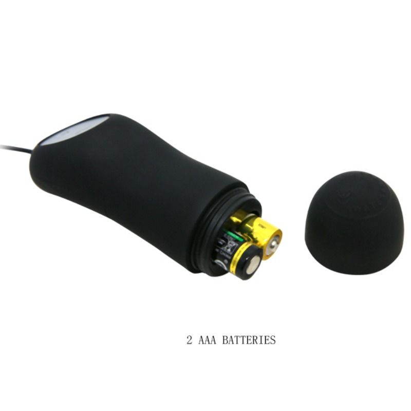 PRETTY LOVE - ANALPLUGG I SILIKON 12 VIBRATIONSLÄGEN SVART