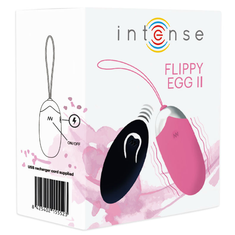 INTENSE - FLIPPY II VIBRATING EGG WITH REMOTE CONTROL PINK - Kink&Play