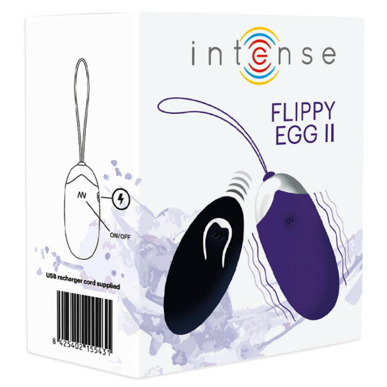 INTENSE - FLIPPY II VIBRATING EGG WITH REMOTE CONTROL PURPLE - Kink&Play