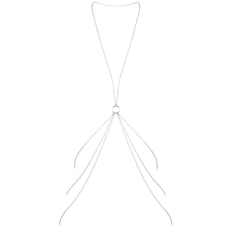BIJOUX - MAGNIFIQUE METAL CHAINS FOR THE BODY 8 SILVER - Kink&Play