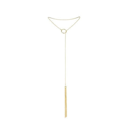 BIJOUX - MAGNIFIQUE METAL NECKLACE WITH GOLDEN FRINGES - Kink&Play