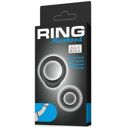 BAILE - KIT 2 SILICONE RINGS RING MANHOOD - Kink&Play