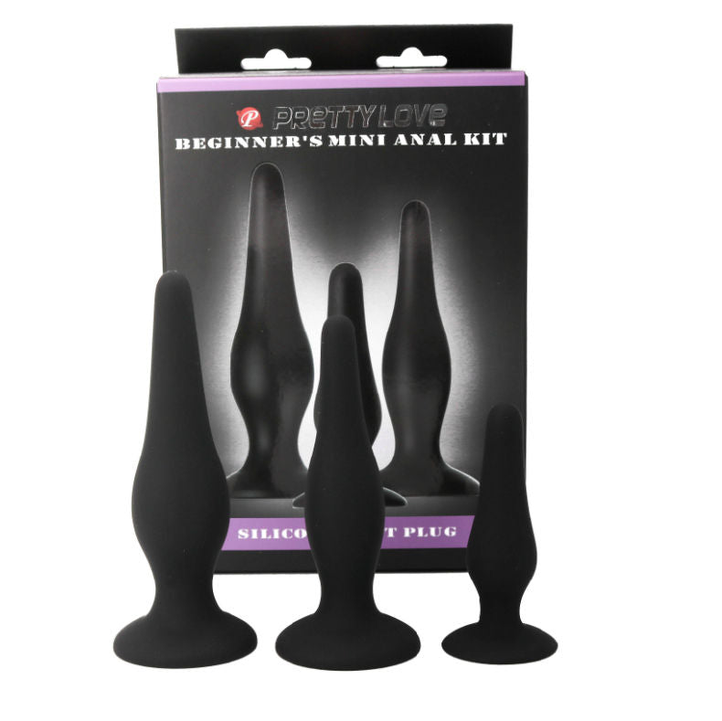 PRETTY LOVE - ANALPLUGGAR STARTKIT I SILIKON