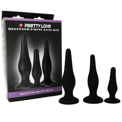 PRETTY LOVE - ANALPLUGGAR STARTKIT I SILIKON