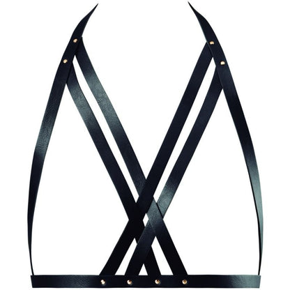 BIJOUX INDISCRETS MAZE - HALTER BRA HARNESS BLACK - Kink&Play