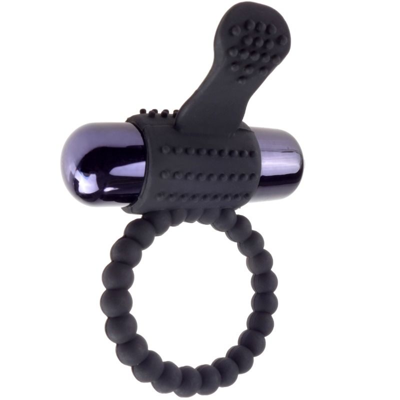 FANTASY C-RINGZ - BLACK SILICONE VIBRATING RING - Kink&Play