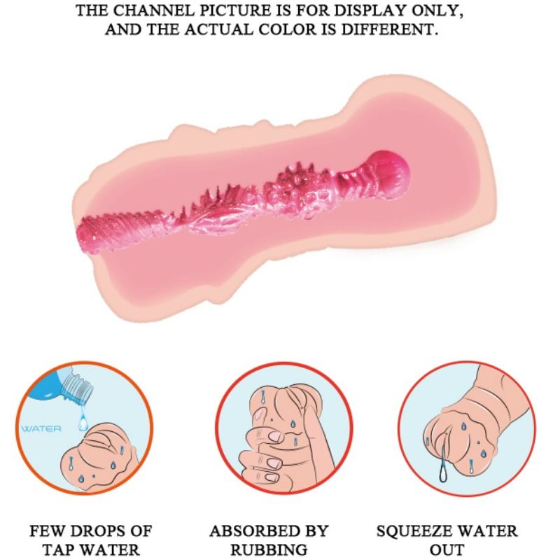 CRAZY BULL - WATER SKIN VAGINA MASTURBADOR WITH VIBRATING BULLETS - Kink&Play
