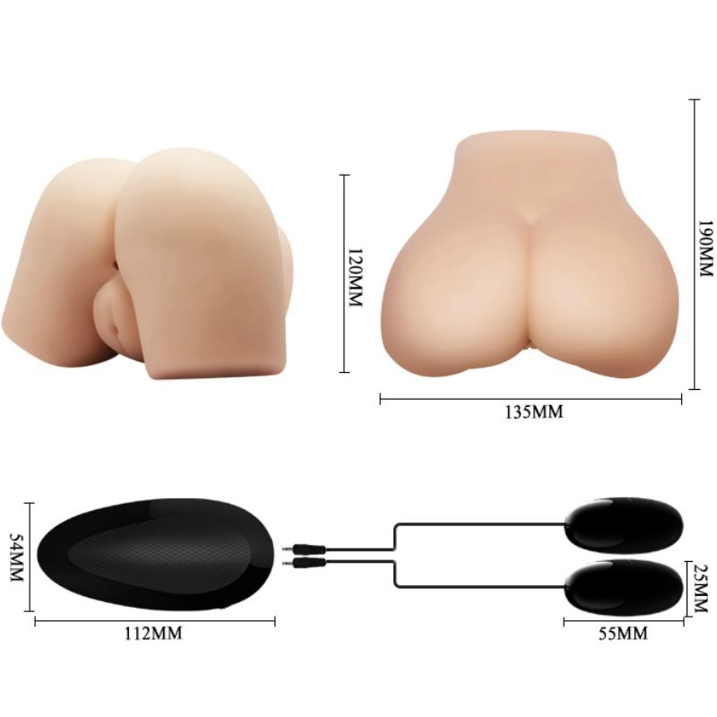 CRAZY BULL - REALISTIC VAGINA AND ANUS WITH VIBRATION POSITION 4 - Kink&Play