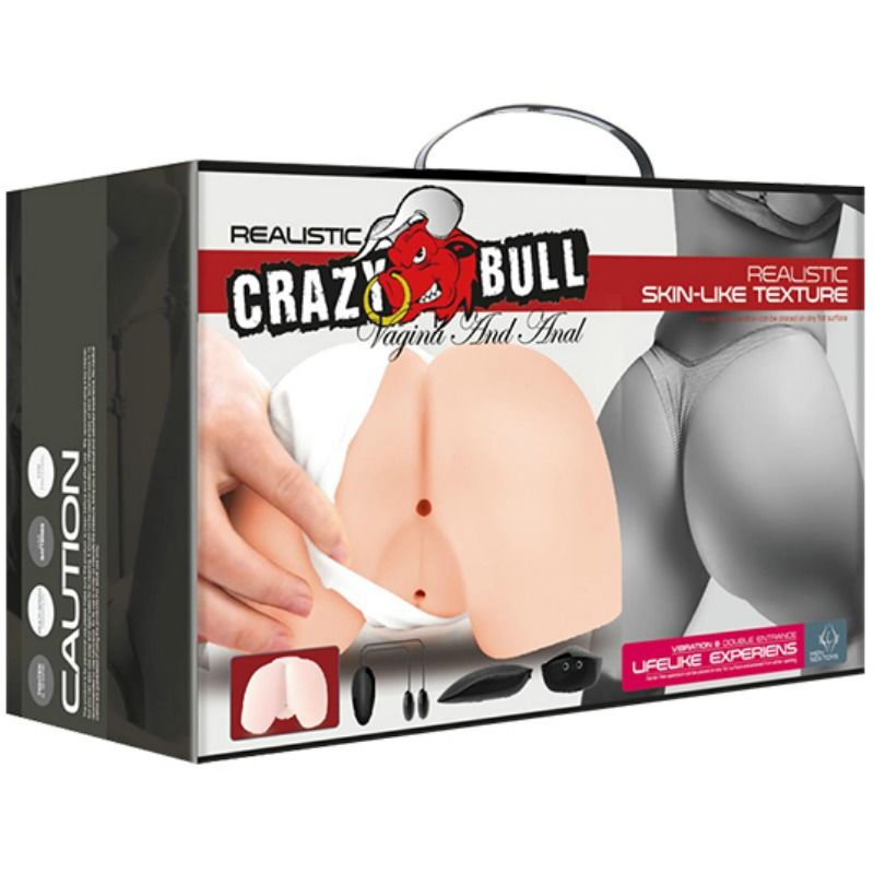 CRAZY BULL - REALISTIC VAGINA AND ANUS WITH VIBRATION POSITION 4 - Kink&Play