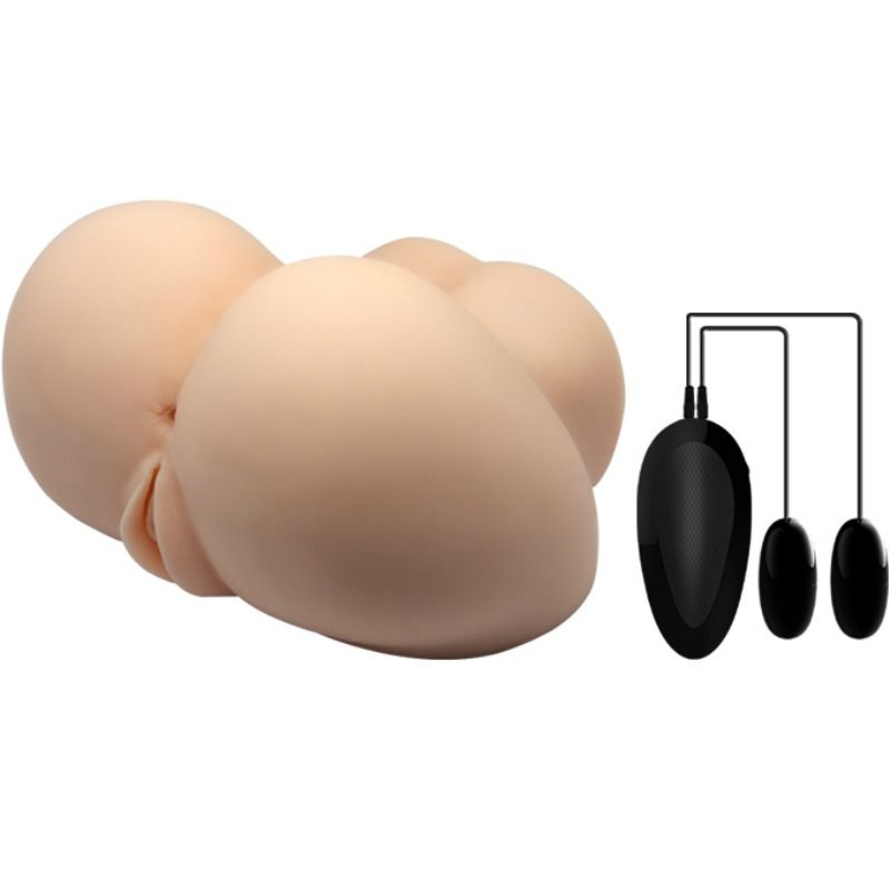CRAZY BULL - REALISTISK VAGINA OCH ANUS MED VIBRATIONSLÄGE 6
