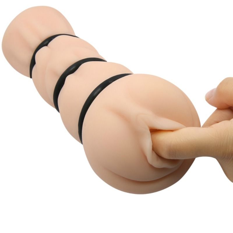 CRAZY BULL - VAGINA MASTURBATOR WITH RINGS - Kink&Play