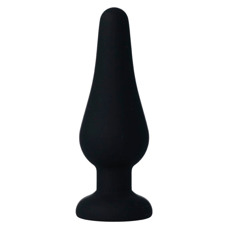 INTENS - ANALPLUGG PIPO M SVART SILIKON 11 CM