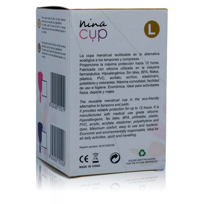 NINA KIKÍ - MENSTRUAL CUP PINK - SIZE L - Kink&Play