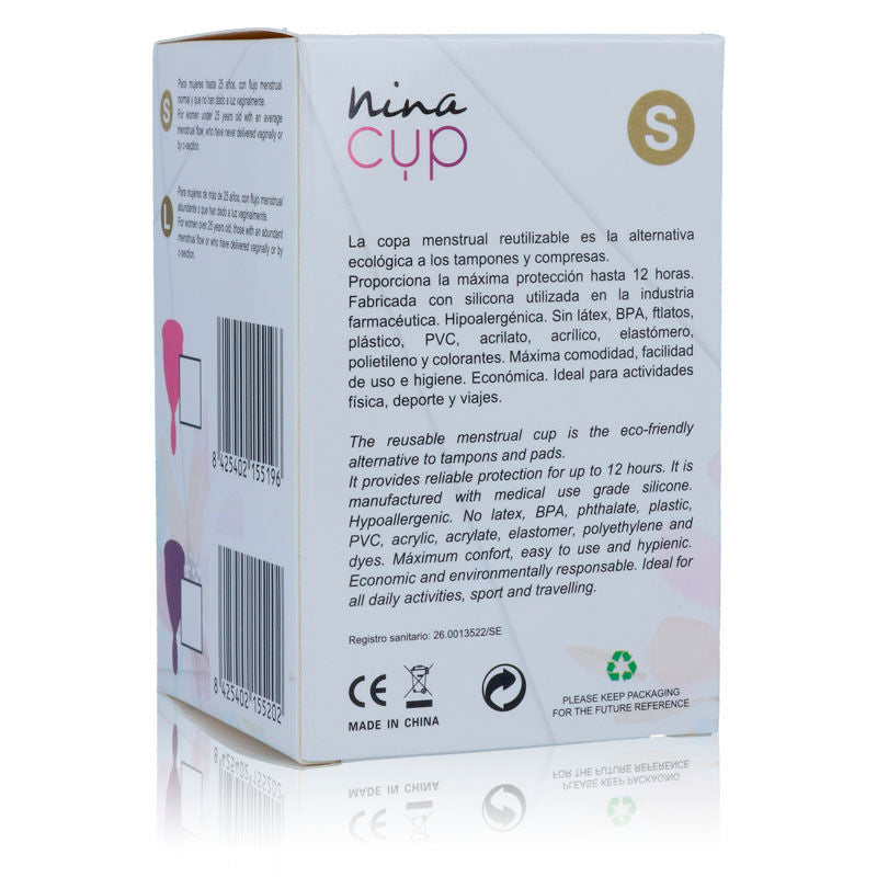 NINA KIKÍ - MENSTRUAL CUP PINK - SIZE S - Kink&Play