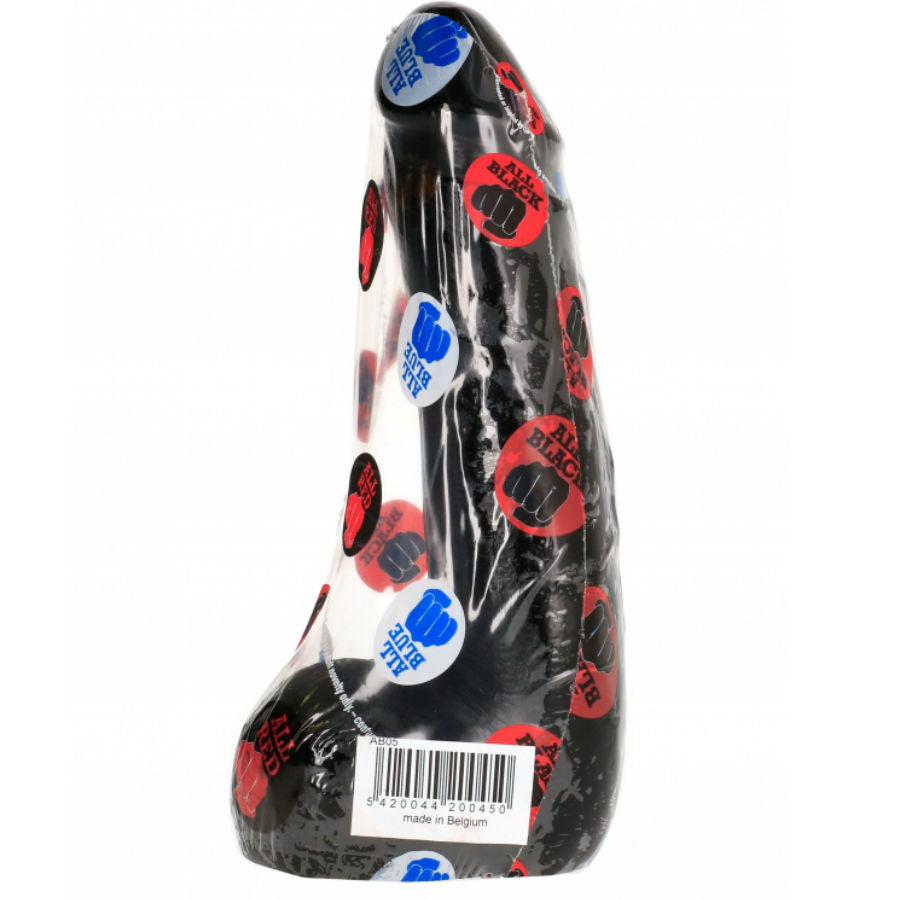 ALL BLACK - SOFT BLACK REALISTIC DILDO 20 CM - Kink&Play