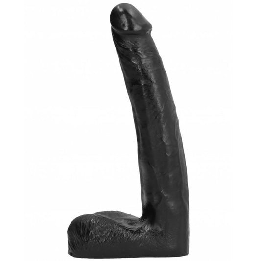 HELT SVART - REALISTISK DILDO 21 CM