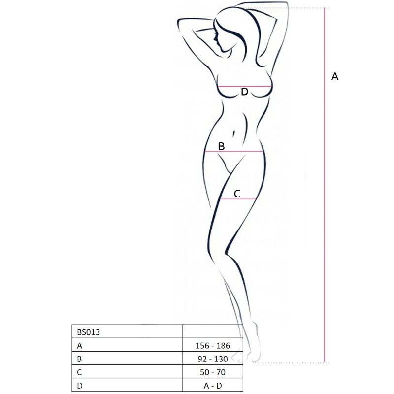PASSION - WOMAN BS013 RED BODYSTOCKING ONE SIZE - Kink&Play