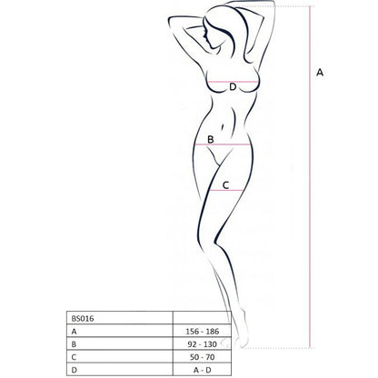 PASSION - WOMAN BS016 RED BODYSTOCKING ONE SIZE - Kink&Play