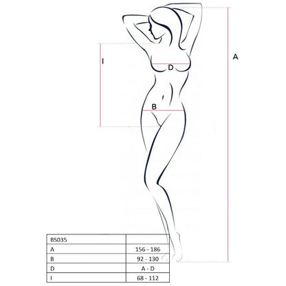 PASSION - WOMAN BS035 RED BODYSTOCKING ONE SIZE - Kink&Play